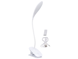 Lâmpada De Leitura Led Recarregável Usb Clip Controle Tocado Ajustável 3 Níveis Brilho Olho Proteção Mesa Cama