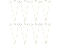Juego de 40 tarjeteros de metal dorado con clip floral, diseño circular, para fotos y notas, reutilizables, decoración para bodas, GOKOCO
