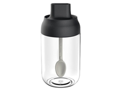 Tarro de condimento de vidrio sellado - Negro RNEMITERY