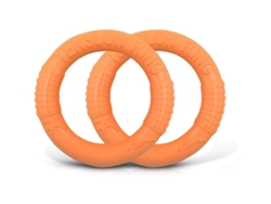 Juguete De Frisbee Para Perros Flotante Indestructible De Goma 2 Piezas Para Perros Medianos Y Pequeños