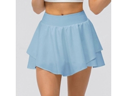2026-falda Deportiva Larga Lulu Para Tenis Con Pliegues, Talle Alto Y Bolsillo, Spandex, Mujer