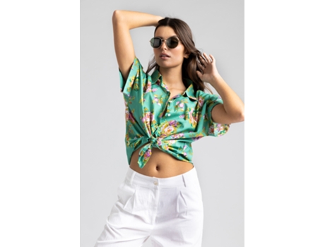 Camisa de Mujer THROTTLEMAN Algodón Multicolor (S)