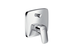 HANSGROHE Logis mezclador de bañera, empotrado, para iBox universal, 2 consumidores, 71405, Color: cromado