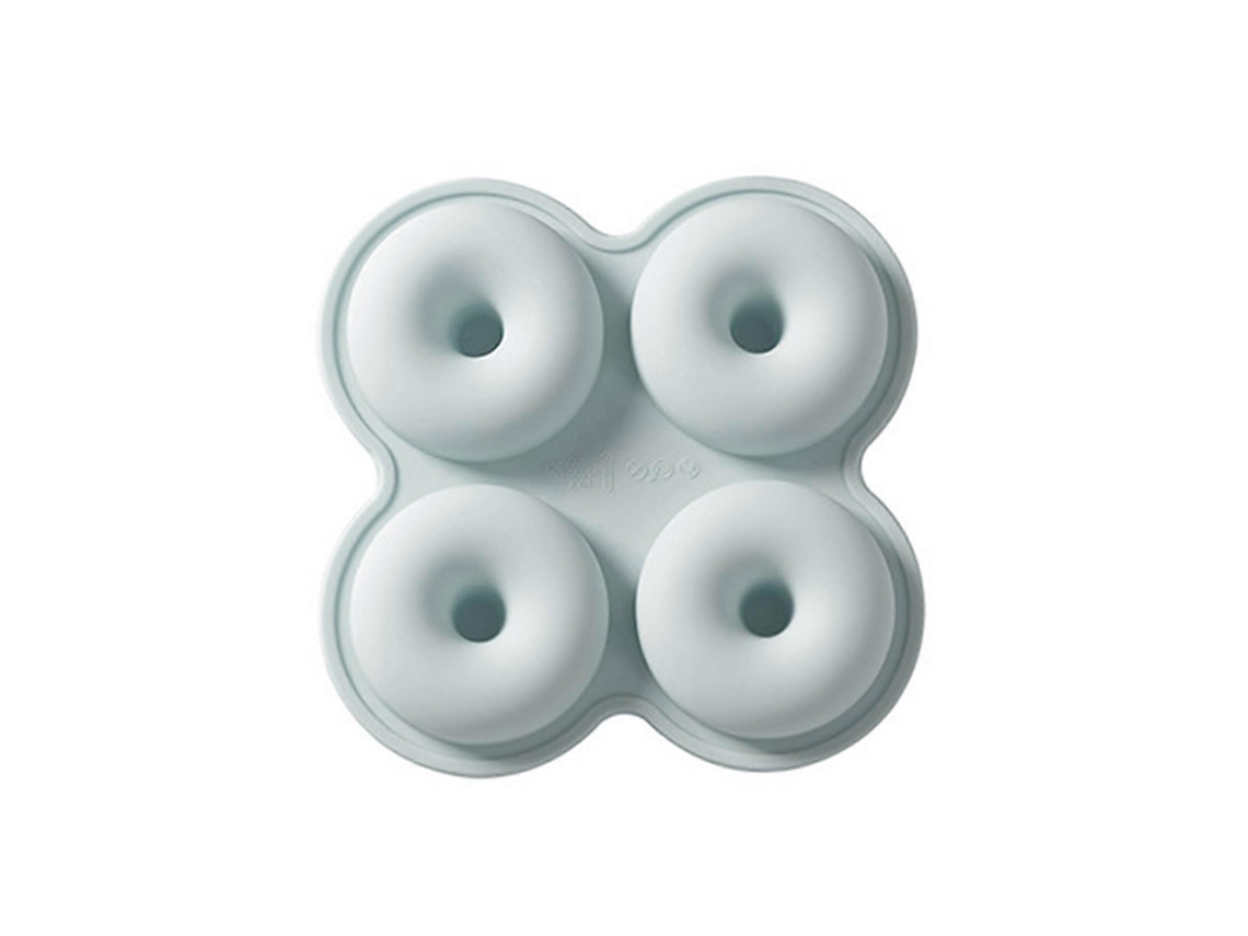 Molde de silicona para donas y fondant, molde para cupcakes y muffins, molde de 4 cavidades para cupcakes, arte DIY, Blueslowmoose