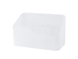 VYLARA Bandeja De Acrílico Transparente Para Maquiagem, Bandeja Compacta Com 5 Compartimentos Para Organização E Economia De Espaço, Ideal Para Armários De M