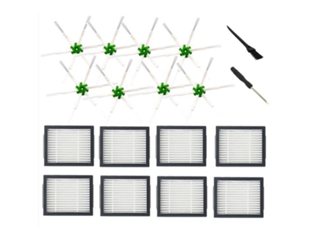 18 piezas repuestos de aspiradora cepillo lateral de filtro Hepa para Irobot Roomba E5 E6 I7 I7 accesorios para aspiradoras