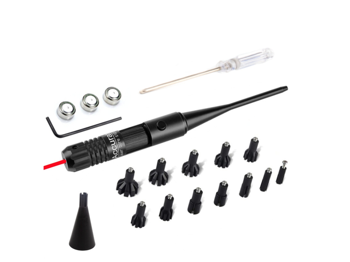 Calibrador Láser CHRUI Calibrador Láser No Giratorio Con 12 Adaptadores Ajustables Luz Roja