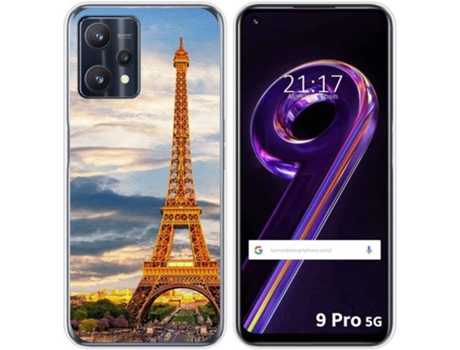 Carcasa para Realme 9 Pro 5G TUMUNDOSMARTPHONE Dibujos Paris Multicolor