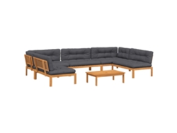 Maison Exclusive - Set De Sofás De Palets De Jardín Y Cojines 6 Pzas Madera Acacia