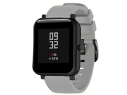 Correa de silicona negra de 20 mm para Huami Amazfit GTS / Samsung Galaxy Watch Active 2 / Gear Sport