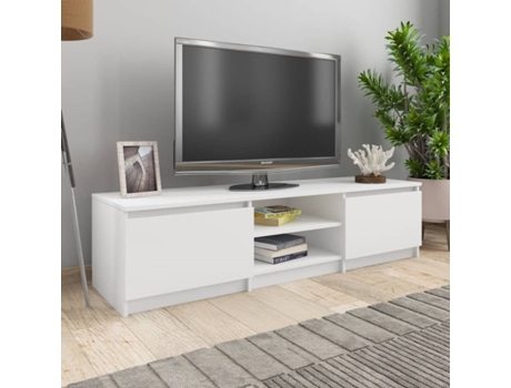 Mueble para la televisión VIDAXL Blanco Madera contrachapada (140x40x35.5 cm)