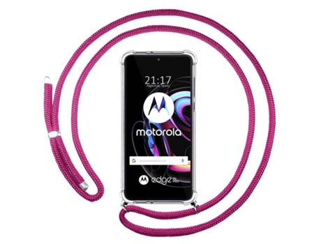 Carcasa Motorola Edge 20 Pro TUMUNDOSMARTPHONE Colgante Rosa