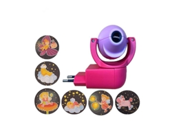 Proyector Led De Estrellas Y Luna Con Forma De Animales, 6 Imágenes, Sensor, Enchufe Europeo Y Luz Nocturna.