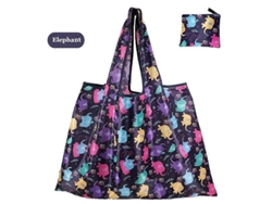 Bolso de hombro grande de tela Oxford gruesa, ecológico, reutilizable, portátil, plegable, bolso de compras para mujer. GOKOCO