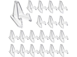 MEOIRUERY Elegante caballete de acrílico transparente, minimonedero transparente para exhibir objetos de colección. Práctico y práctico con un diseño triangular