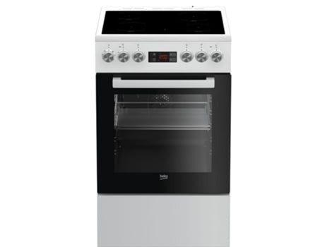 Cocina vitrocerámica 60l 4 fuegos blanca FSE57302GWC - BEKO