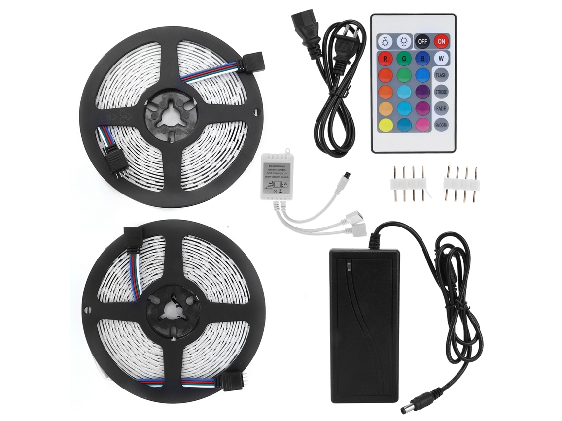 2026-tira Led Rgb De 10m 600leds Regulable Flexible Para Decoración Exterior Y Iluminación De Habitación