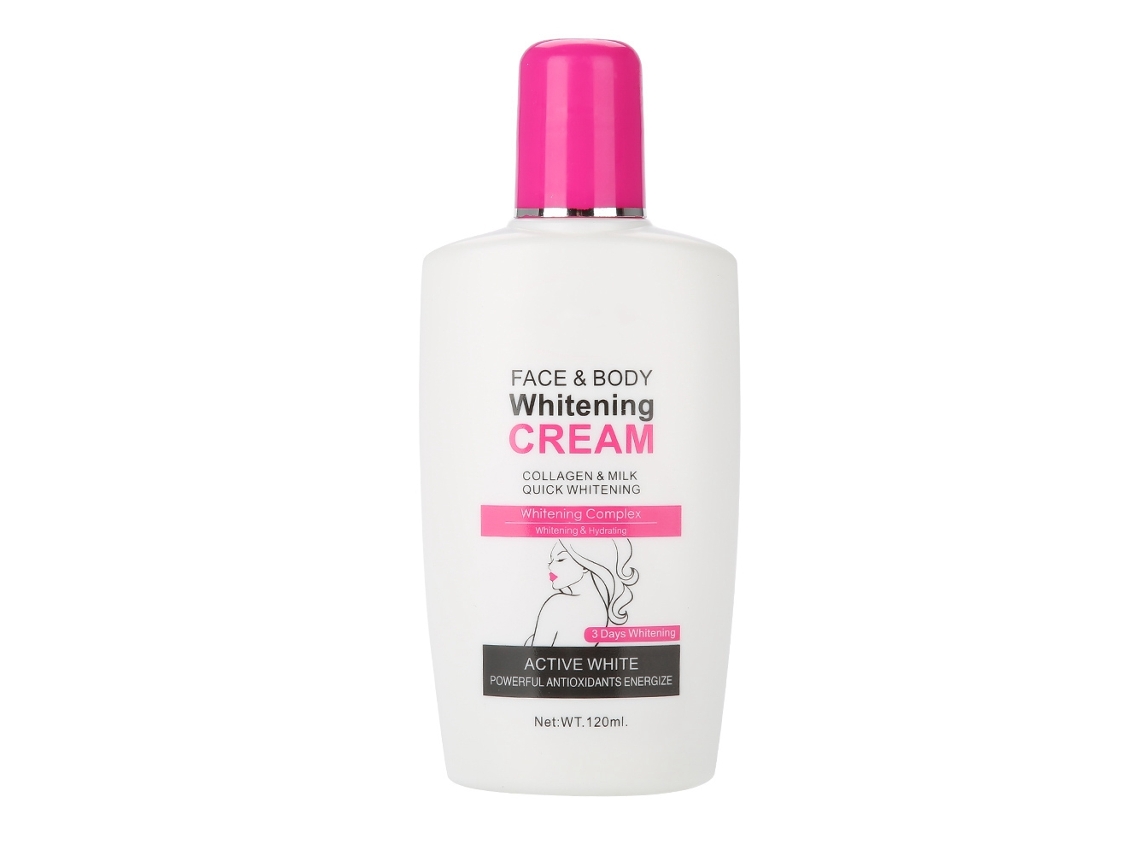 Crema corporal blanqueadora, leche iluminadora e hidratante