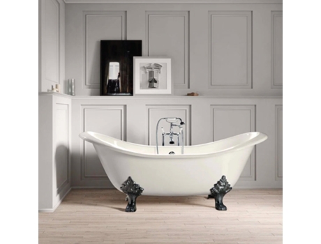 Bañera de Hierro Kingston Blanca 168 Cm Patas Cromadas ROGIER & MOTHES