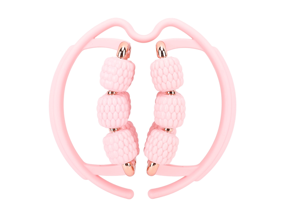 2026-rodillo Muscular Circular Para Piernas Con 18 Ruedas Masajeador Manual De 3 Capas Relajación Muscular Rosa