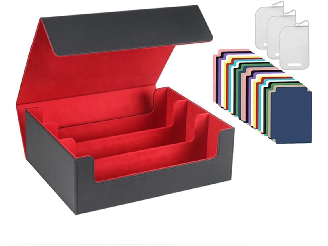 Estuche Para Guardar Más De 1800 Tarjetas Coleccionables, Caja Para Tarjetas, Cierre Magnético, Color Negro.