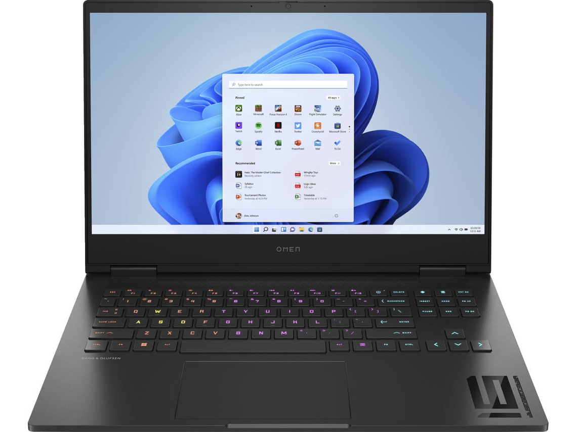 Portátil Omen 16-xf0000ns (16.1" - Ryzen 7-7840HS - 32GB DDR5 2DM 5600 - 2TB PCIe 4x4 - NVIDIA GeForce RTX 4060 8GB VRAM)