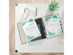 Funda para documentos Leitz, A4, PP, texturizada, 0,12 mm, abierta por delante y por arriba, calidad de archivo, con protección contra roturas, 100 unidades, Esselte Leitz