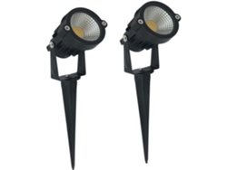 Lámpara De Jardín Cob De 2 Piezas Para Exteriores, Iluminación Fluorescente Blanca Para Patios Y Árboles.