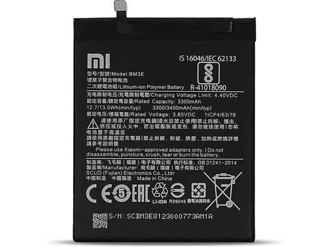 Batería AVIZAR Xiaomi Mi 8 BM3E (3400 mAh)