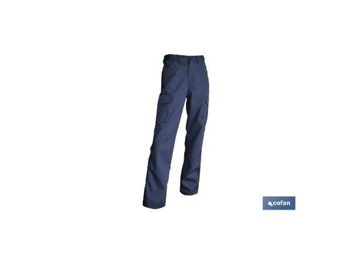 Pantalon trabajo servet 245 gms/m azul marino t-44