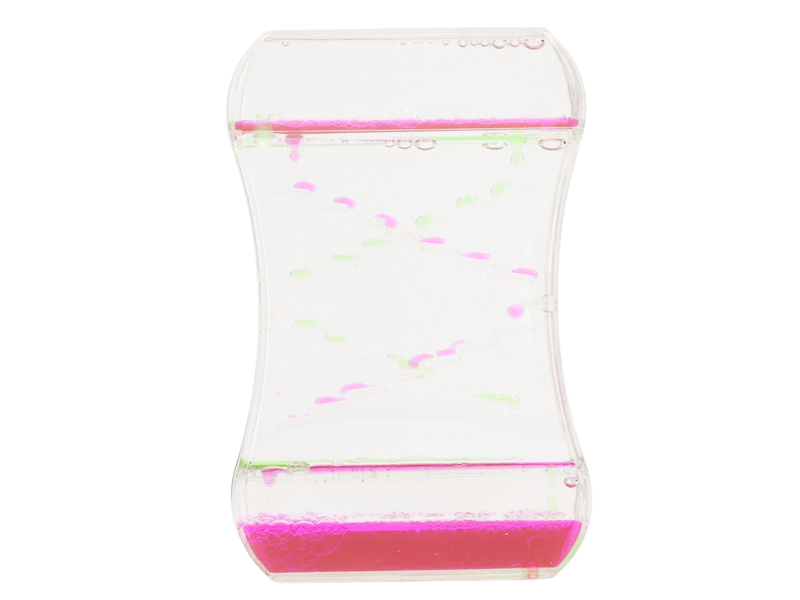 Ats-reloj De Arena De Aceite Rosa Verde Acrílico Decoración De Escritorio Temporizador Líquido Para Aliviar El Estrés Y Relajación