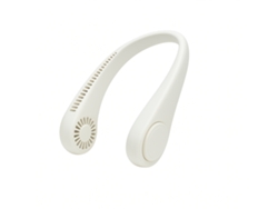 Ventoinha Portátil Para O Pescoço, 3 Velocidades, Bateria Recarregável, Usb, Cabo Incluído Skyhe Hxz Branco