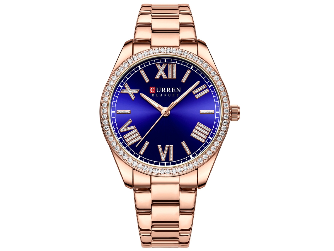 Reloj De Cuarzo Para Mujer Con Correa De Acero, Diseño Sencillo Y Números Romanos.