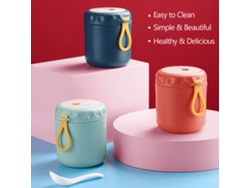 Bol Térmico Portátil Para Sopa, Acero Inoxidable 304 Pp, Con Cuchara, Ideal Para Oficinistas, Viajes Y Picnics.