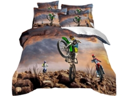 Juego Ropa Cama Niños Adolescentes Estampado Funda Nórdica Almohada Material Microfibra Color Juego 240x260 Cm