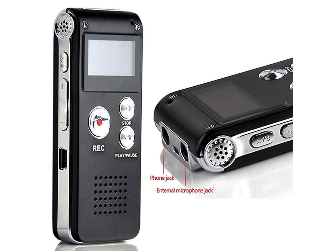 Grabadora De Voz Digital De 16 Gb Con Reproducción Para Clases - Grabadora Usb Recargable Compacta Con Reducción De Ruido Y Función Mp3.