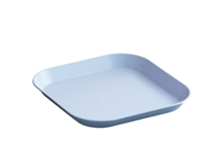 Plato Llano de Plástico - Cuadrado - Azul KOFIHETY