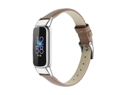 Correa de cuero Fitbit Luxe Chennnls grises