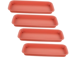 Bandeja Rectangular De 4 Piezas Para Recoger Agua De Macetas