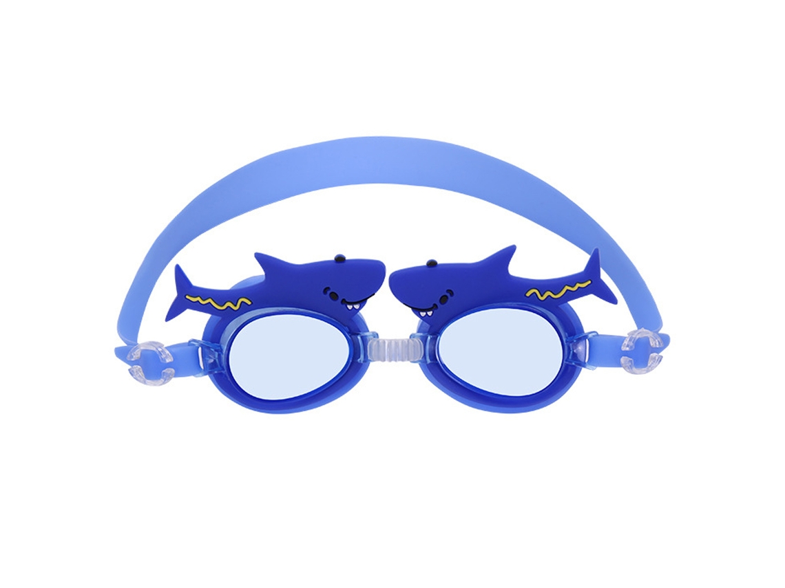 Gorro y gafas de natación para niños en silicona elástica e impermeable