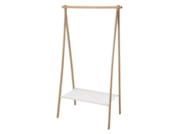 Perchero en bambú con estante 86x57x155cm WELLHOME