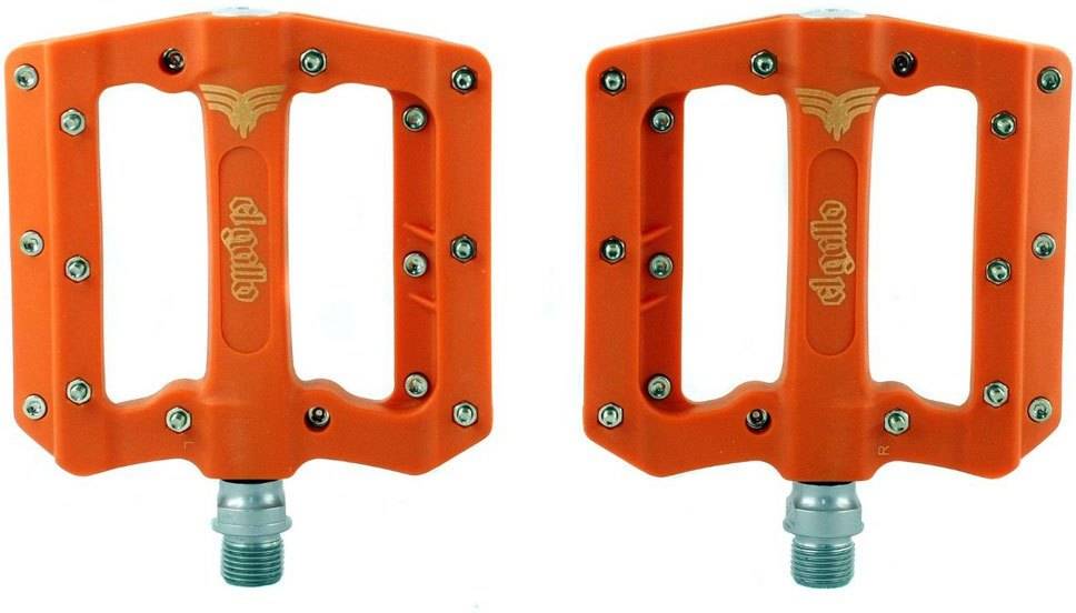 Pedales Para Ciclismo montaña el gallo fiber components fix bicicleta color naranja
