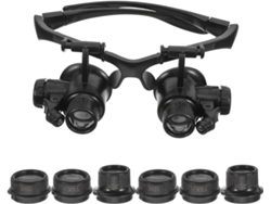 Lupa De Cabeza Led Con Lentes Desmontables De 10x Y 25x Para Reparación De Relojes Y Joyas.
