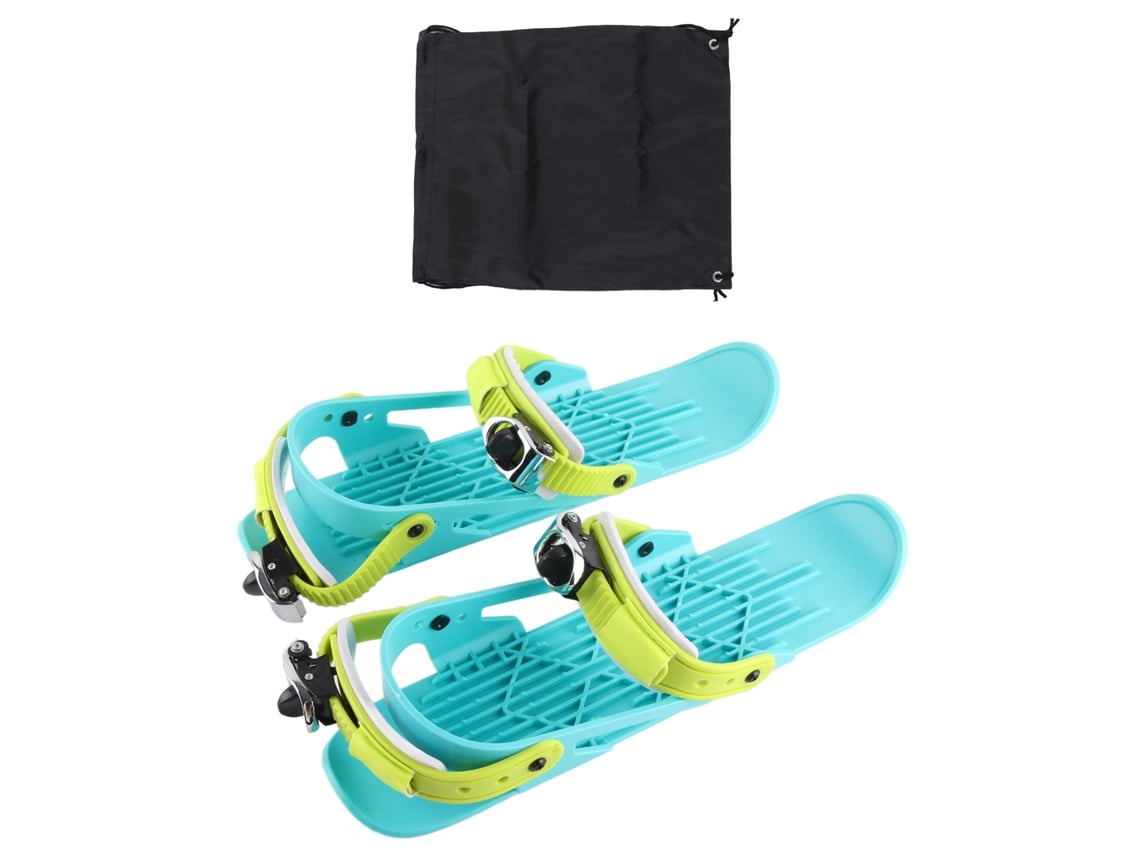 Bj-mini Ski Skates - Sapatos de esqui ajustáveis para crianças, pranchas curtas para esportes de inverno em pistas de downhill.