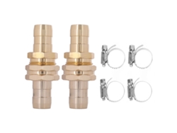 Conectores De Reparación De Manguera De Agua De Aleación De Aluminio G3/4 Con Abrazadera Para Jardín.