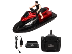 Barco Teledirigido Rc Para Piscinas Y Lagos, Rápido Para Niños, 4 Canales, Control Remoto De 2,4 Ghz.