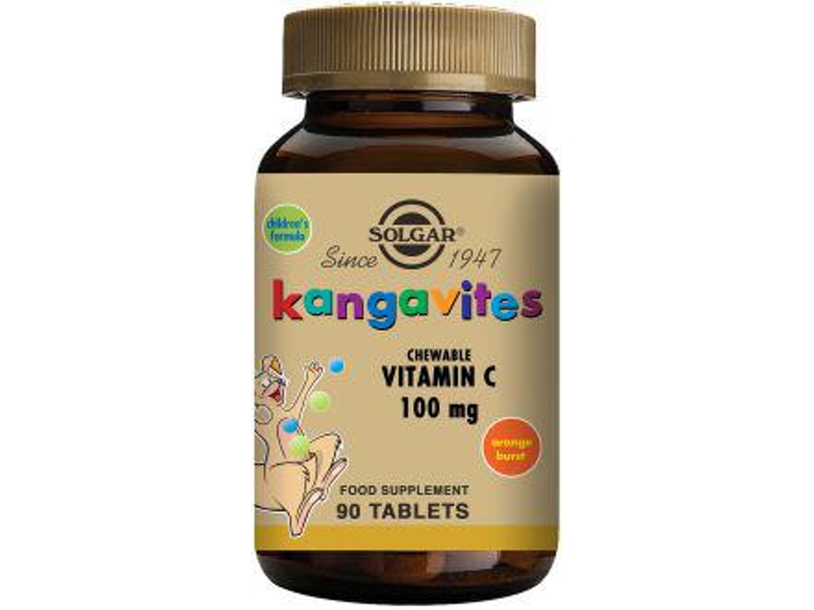 Solgar Niño Naranja Kangavites Vit.C 90 Comprimidos Masticables. 90