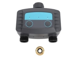 Temporizador De Agua Bluetooth Con 2 Salidas Y Aplicación Para Riego De Jardín G3/4 A G1/2