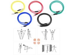 Kit De 16 Bandas De Resistencia Para Fitness Con Cuerda Para Saltar, Masajeador, Rodamiento, Manos, Bolsa Portátil, Gimnasio, Hogar, Viaje.