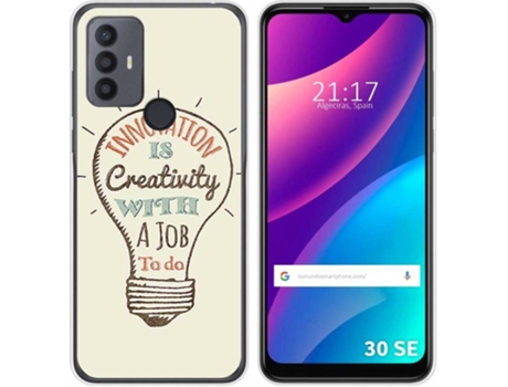 Carcasa para TCL 30 SE TUMUNDOSMARTPHONE Dibujos Creativity Multicolor